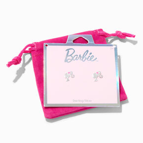 Barbie&trade; Silhouette Sterling Silver Stud Earrings,