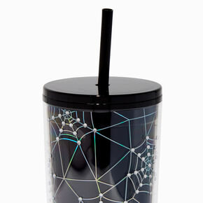 Holographic Spider Web Tumbler,