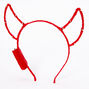 Light Up Devil Ears Headband - Red,