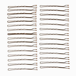 Brown Large Basic Bobby Pins - 30 Pack,
