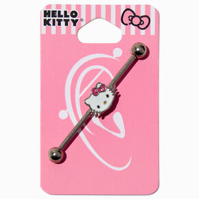 Hello Kitty&reg; Enamel Face 14G Industrial Bar,