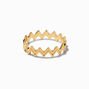 Gold-tone Zig Zag Midi Rings - 4 Pack,