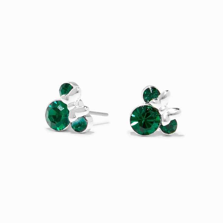 &copy;Disney Minnie Mouse Birthstone Sterling Silver Stud Earrings - May,