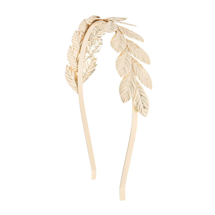 Gold Layered Leaves Headband,