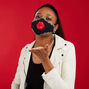 Cotton Big Red Lips Face Mask - Adult,