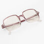 Purple Fade Rectangle Clear Lens Frames,
