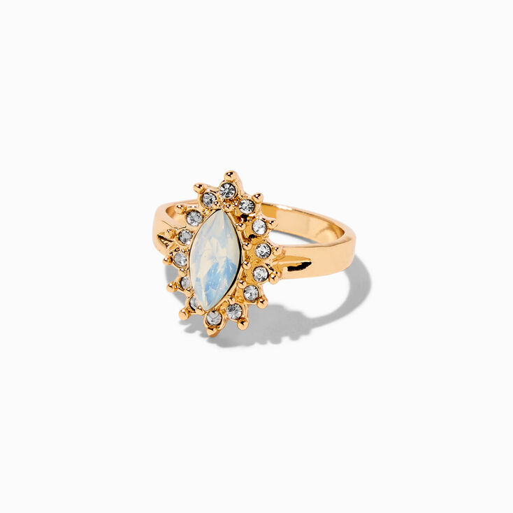 Gold Opal Statement Ring,