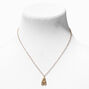 Gold Zodiac Symbol Pendant Necklace - Virgo,