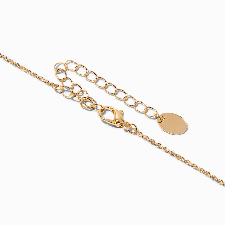 Gold-tone Zodiac Symbol Pendant Necklace - Aries,