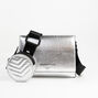 KENDALL + KYLIE Silver Crossbody Pouch Messenger Bag,