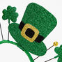 St. Patrick&#39;s Day Green Leprechaun Hat &amp; Shamrock Headband,