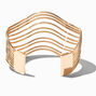 Gold-tone Wave Cuff Bracelet,