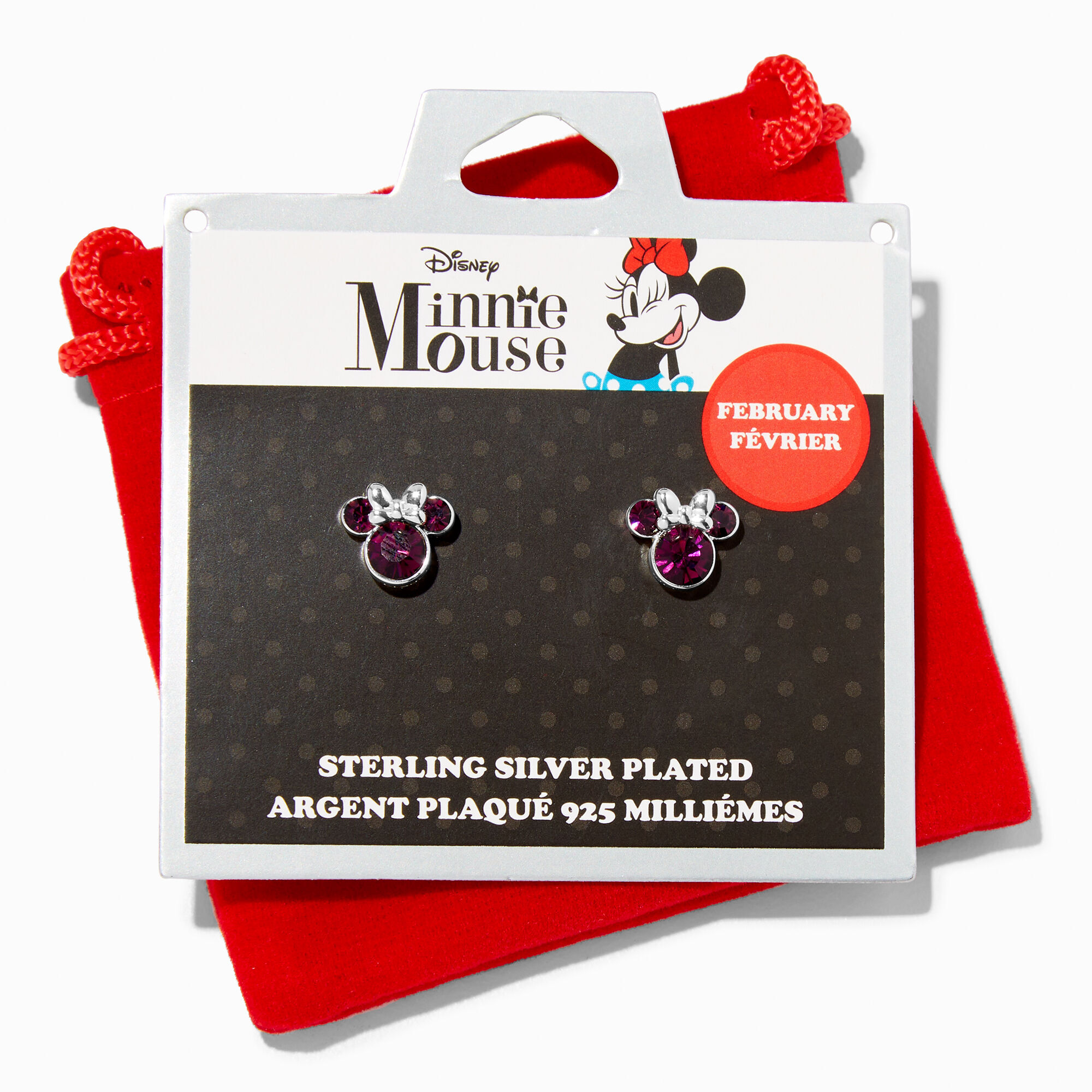 Disney minnie shop mouse birthstone earrings