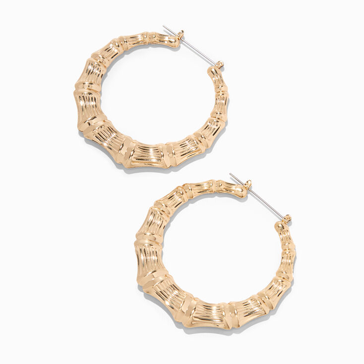 Earrings Women Hoops Bamboo, Women Gold Earrings Women