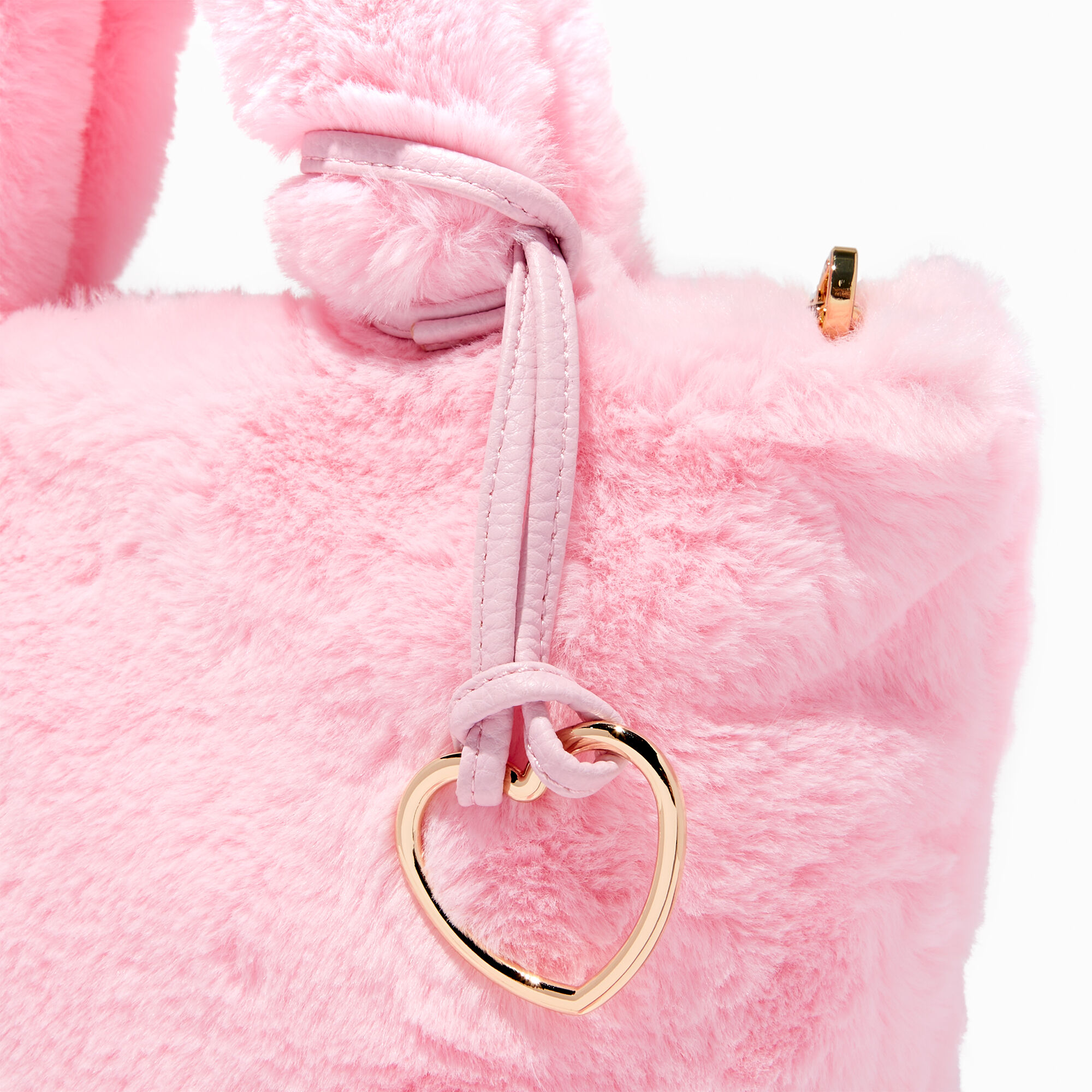 Fuzzy pink bag best sale