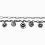 Silver-tone Boho Charm Bracelet Set - 2 Pack ,