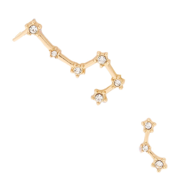 1" Constellation Mismatched Earring Set,