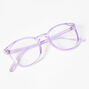 Blue Light Reducing Round Clear Lens Frames - Violet,