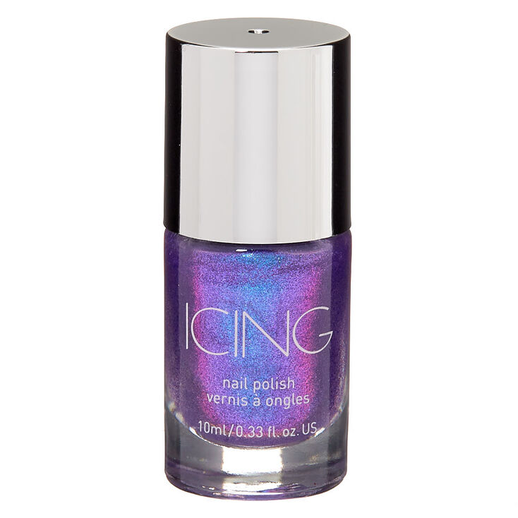 Shimmer Nail Polish - Purple Holo,
