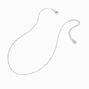Silver-tone Stainless Steel Satellite Chain Necklace,