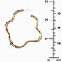 Gold-tone Squiggle 60MM Hoops,