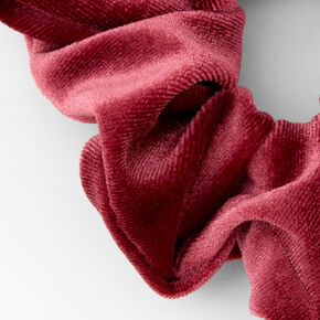 Pink Medium Velvet Hair Scrunchie,