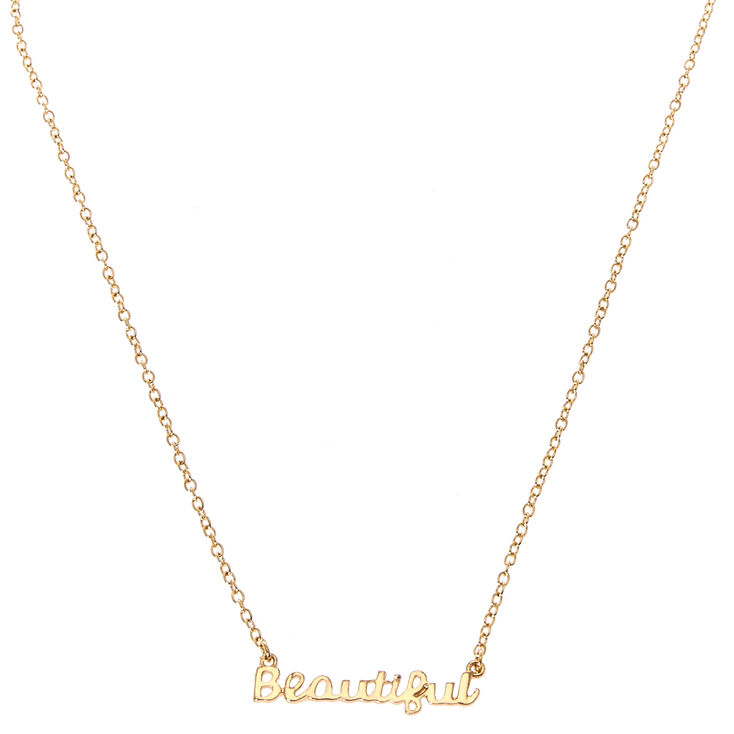 Beautiful Script Necklace,