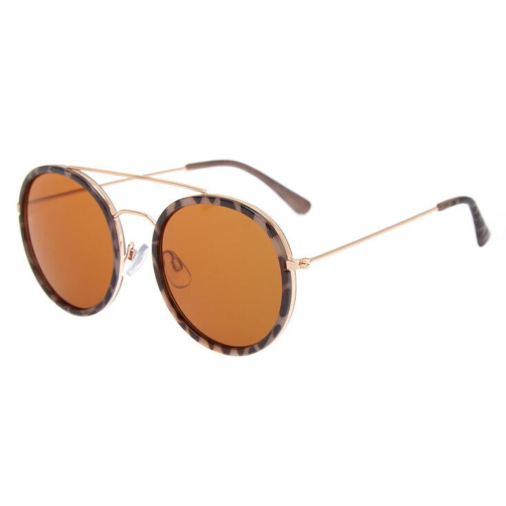 Round Tortoiseshell Sunglasses,