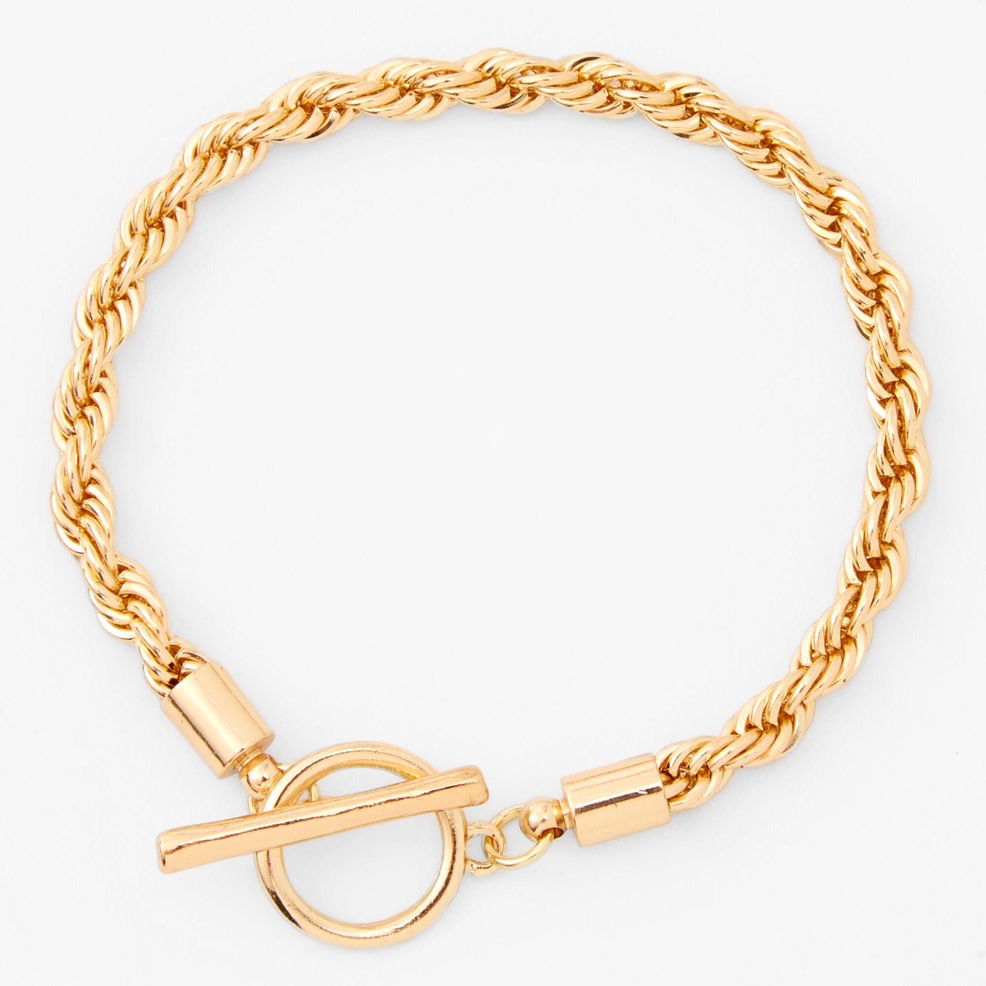 Gold toggle bracelet sales