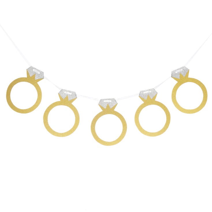 Glitter Ring Banner - Gold,