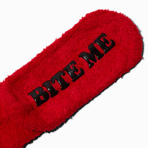 Gingerbread &quot;Bite Me&quot; Cozy Socks,