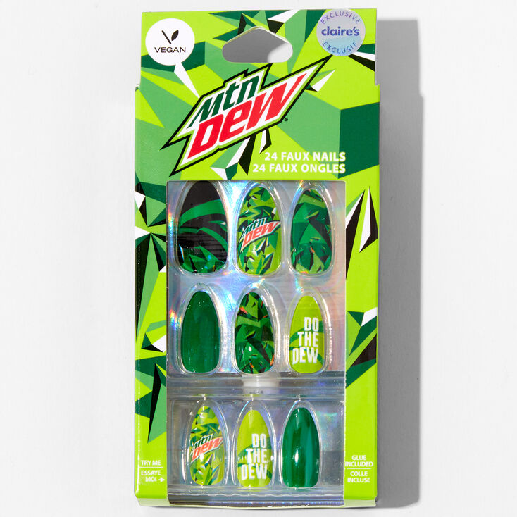 Mountain Dew&reg; Stiletto Vegan Faux Nail Set - 24 Pack,