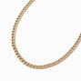 Gold-tone Stainless Steel 6MM Curb Chain Necklace,