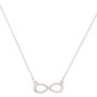 Silver Infinity Pendant Necklace,