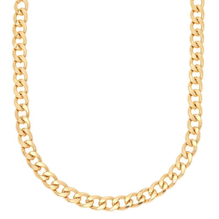 Gold Chain Statement Necklace,