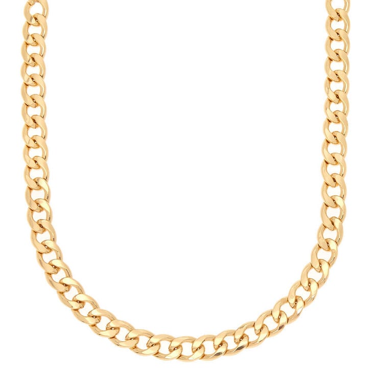 Gold Chain Statement Necklace,