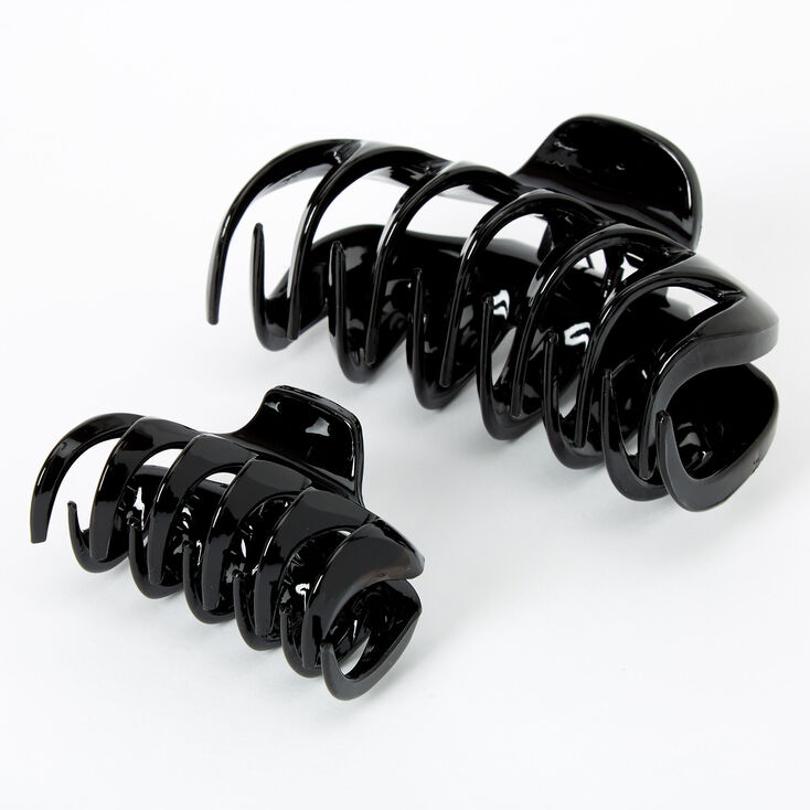 Solid Spike Hair Claws - Black, 2 Pack | Icing US
