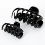 Black Solid Spike Hair Claws - 2 Pack,