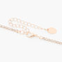 Rose Gold Crystal Waterfall Necklace &amp; 1&quot; Drop Earrings Set - 2 Pack,