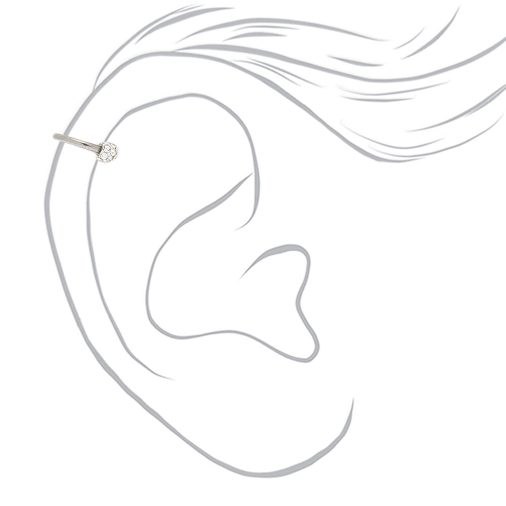 Cartilage top piercing horseshoe