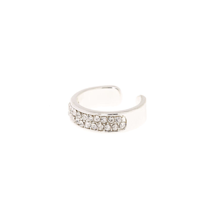 Silver Pave Crystal Toe Ring,