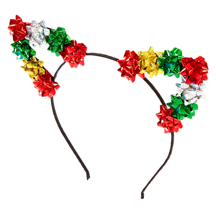 Confetti Gift Bow Cat Ears Headband,