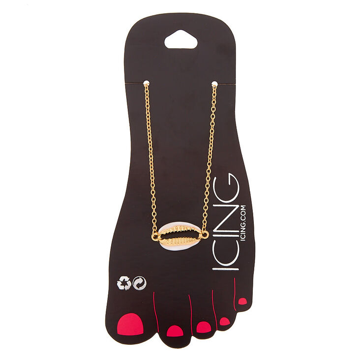 Gold Puca Shell Anklet,