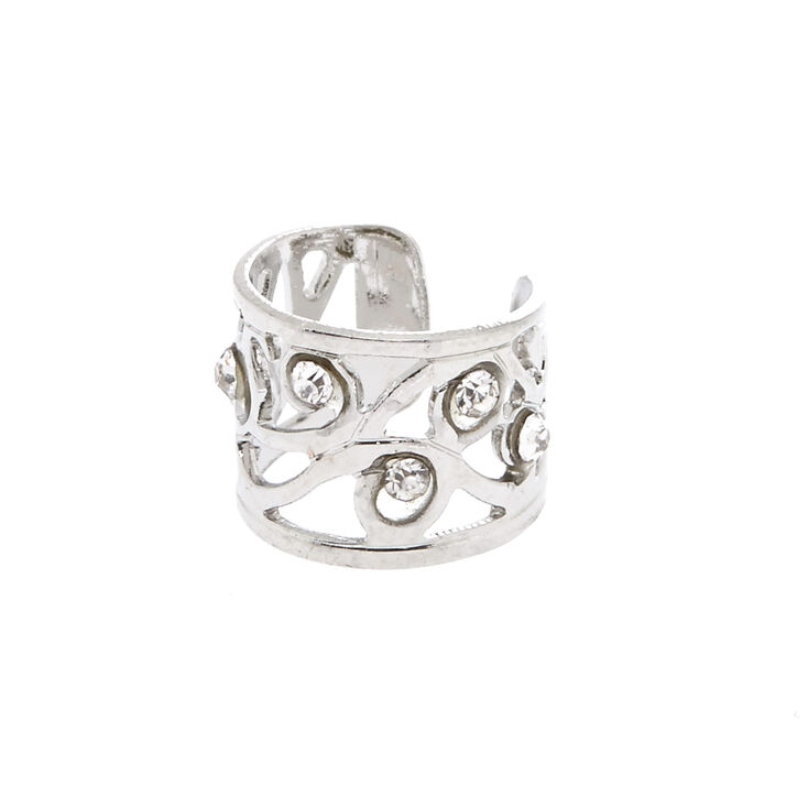 Filigree & Rhinestone Ear Cuff,
