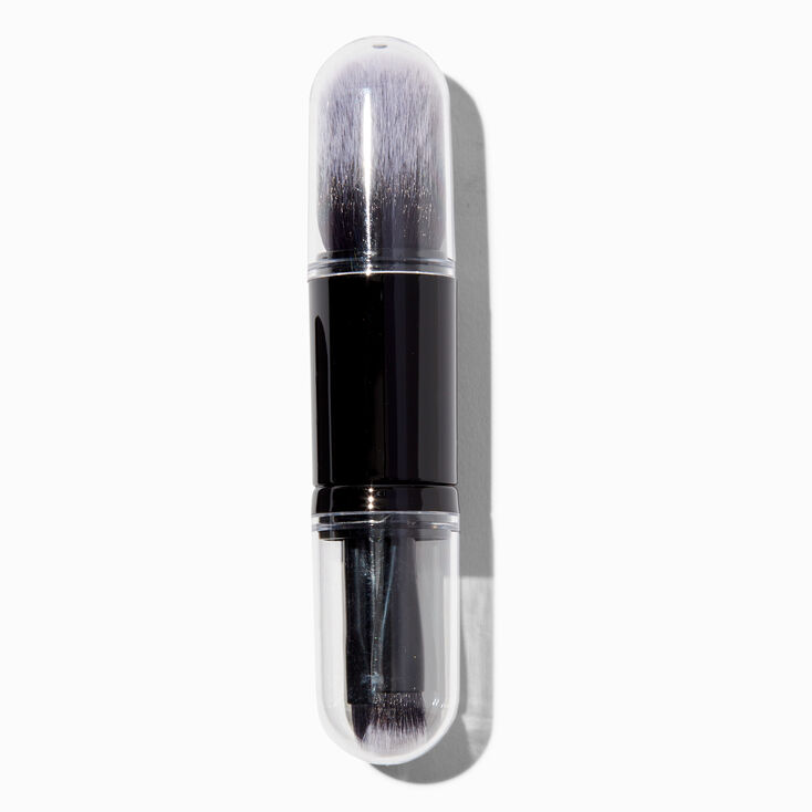Black Travel Makeup Brush Set - 4 Pack,