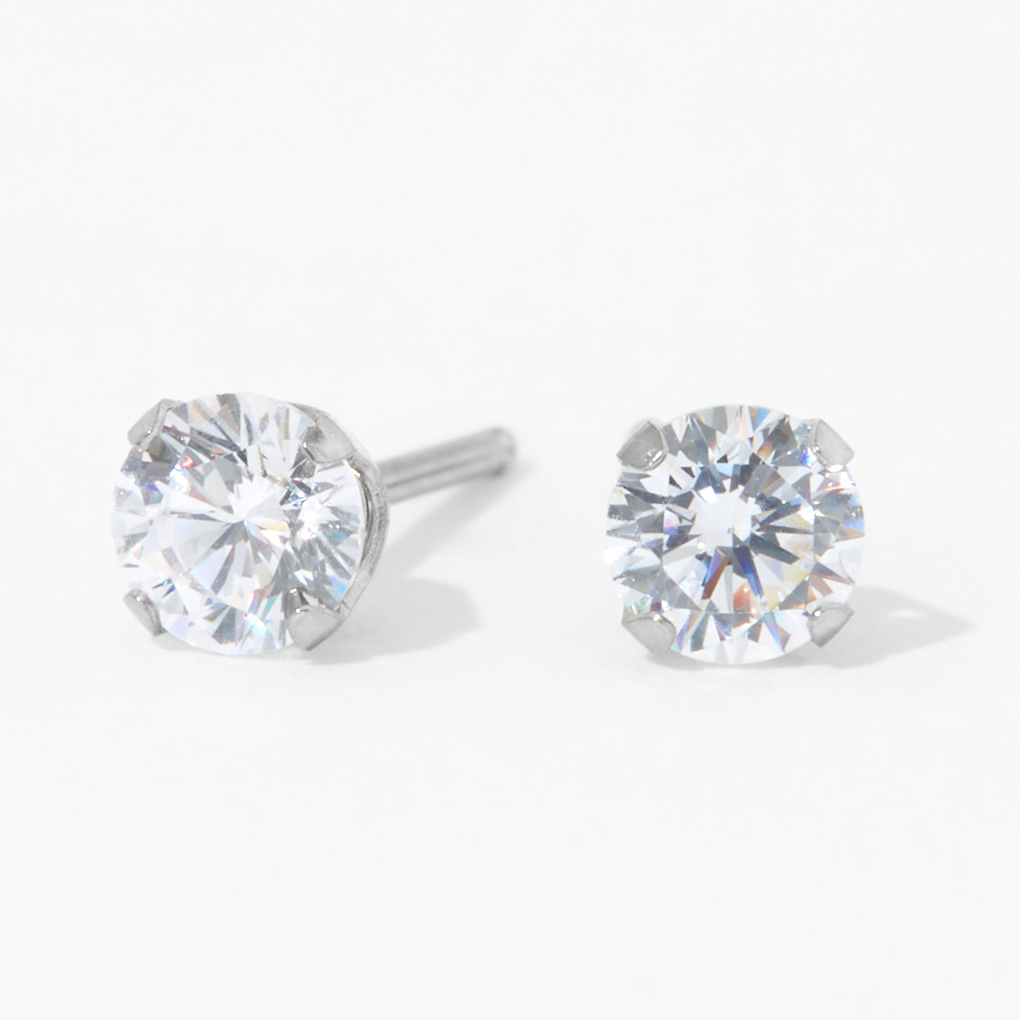 4mm cz store stud earrings
