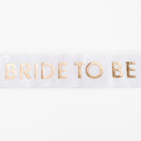 Bride To Be White Sequin Sash,