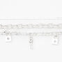 Silver  Chain Bracelets - 3 Pack,