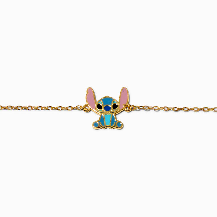 Disney Stitch Gold-tone Sterling Silver Anklet,