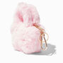 Furry Pink Mini Tote Keychain,